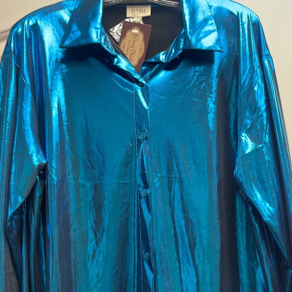 BIBI Button Down Metallic - Picture 3 of 3
